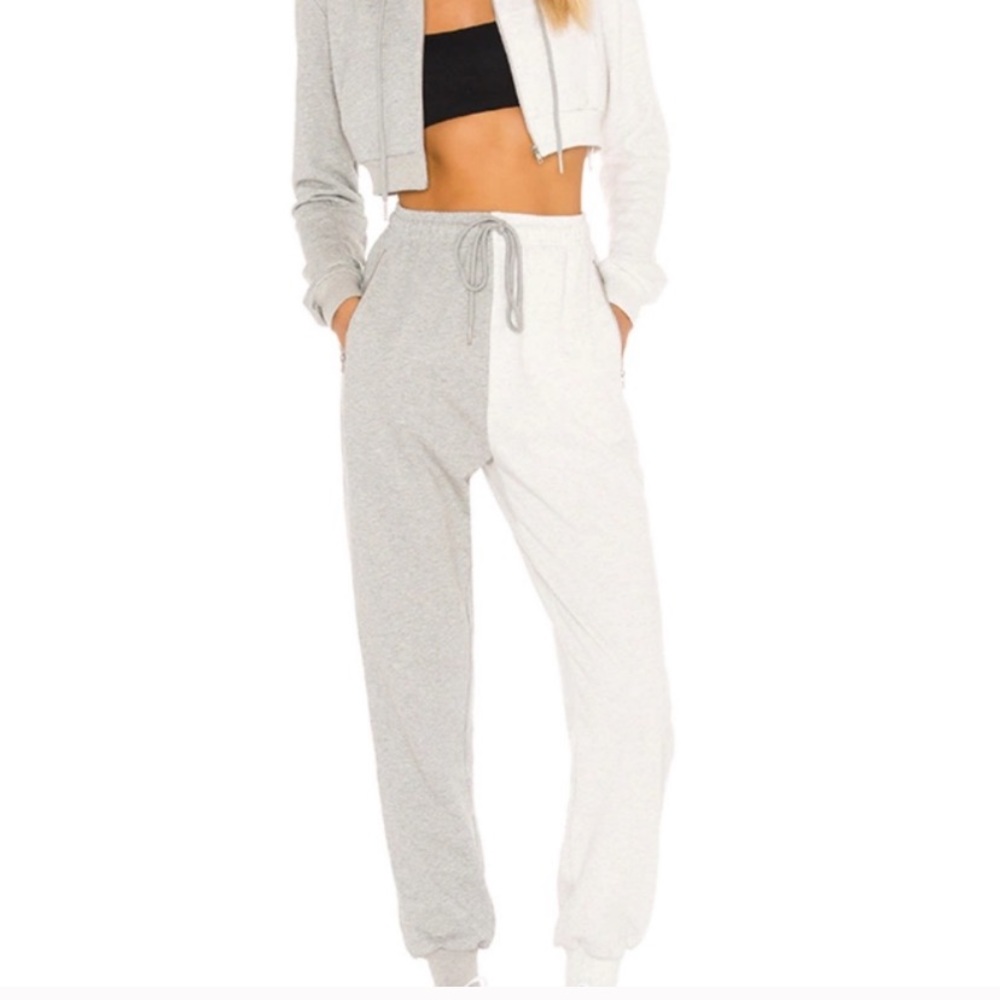 Superdown | Renna Two Tone Sweatpants Gray Medium